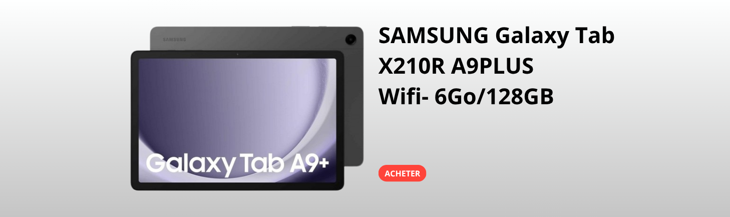 SAMSUNG Galaxy Tab X210R A9PLUS Wifi- 6Go/128Go