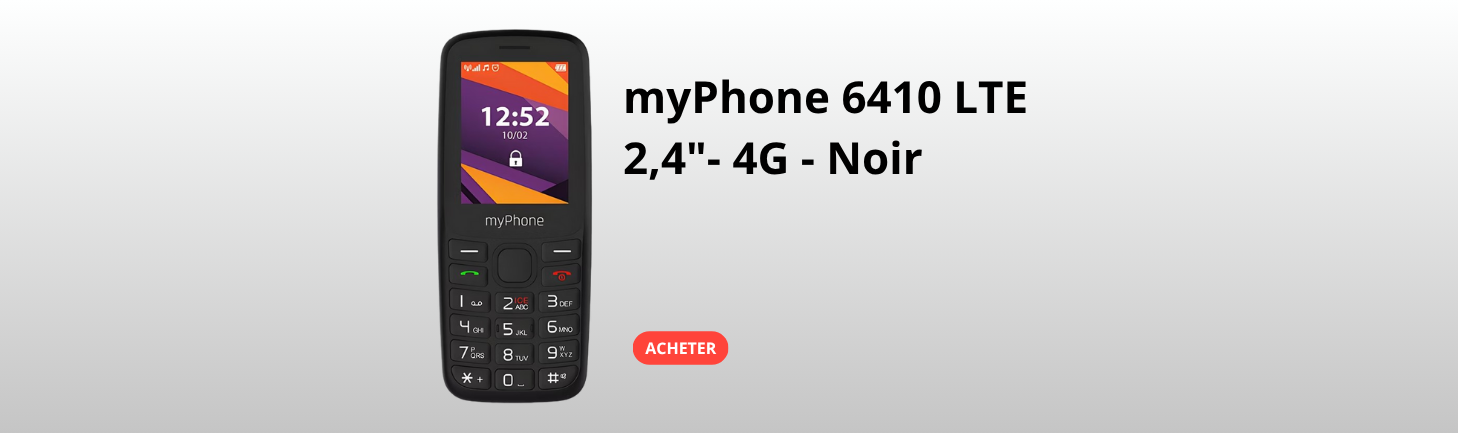 myPhone 6410 LTE 4G Noir