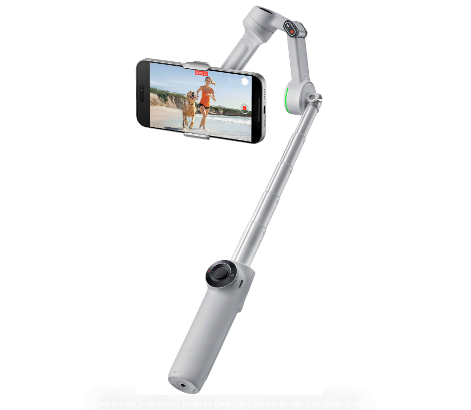 Grossiste : Insta360 Flow 2 Standard Bundle Stone Gray