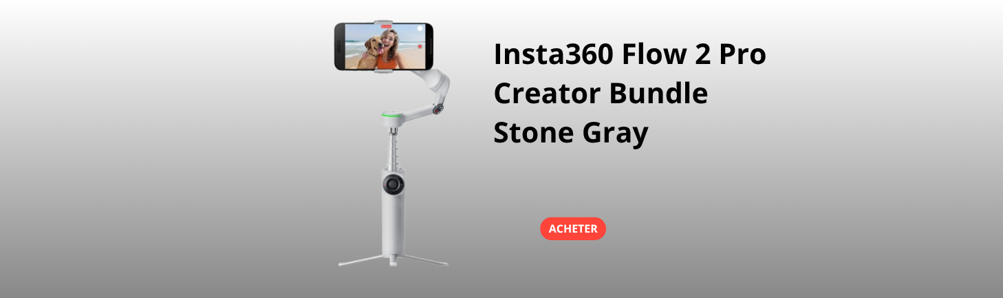 Insta360 Flow 2 Pro Bundle Stone Gray