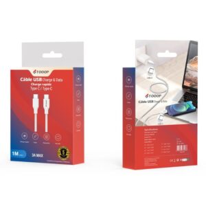 Cable Type C vers Type C  - 1Metre -Tressé-ref TCACTCNW1